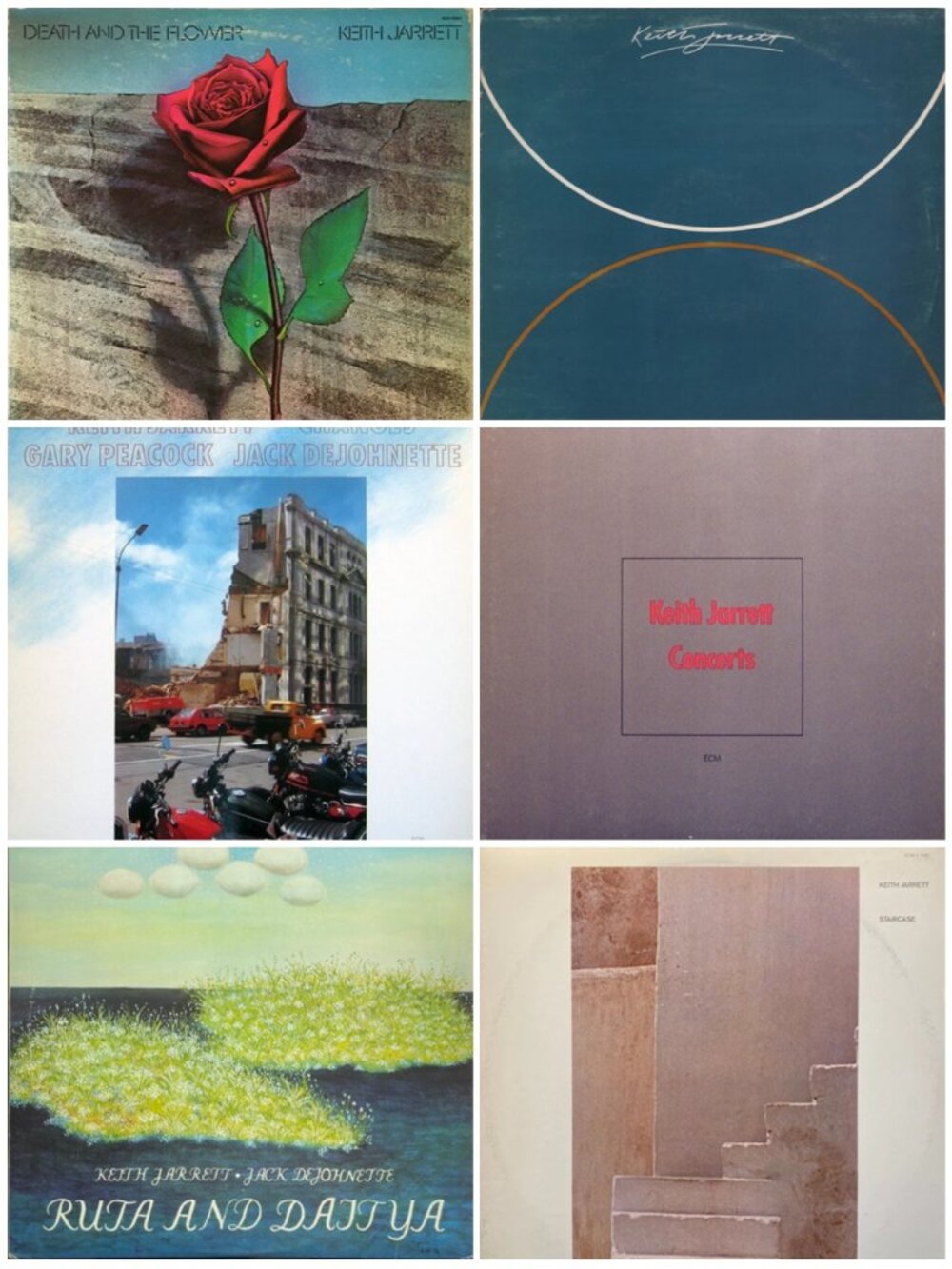 Lot Of 6 KEITH JARRETT Vinyl Albums